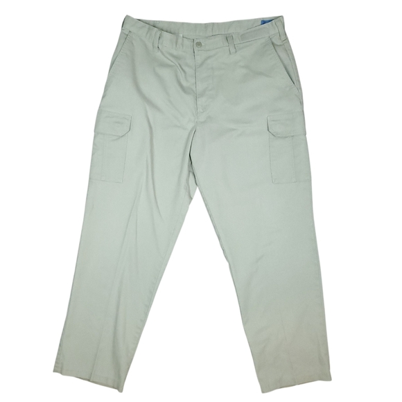 Cintas Comfort Flex Cargo Work Uniform Pants Men's Beige Size 38x31 - Picture 1 of 16